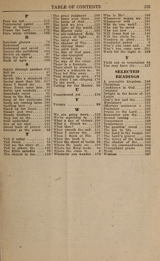 Gospel Hymns and Songs: for the Church, Sunday School and Evangelistic Services page 251