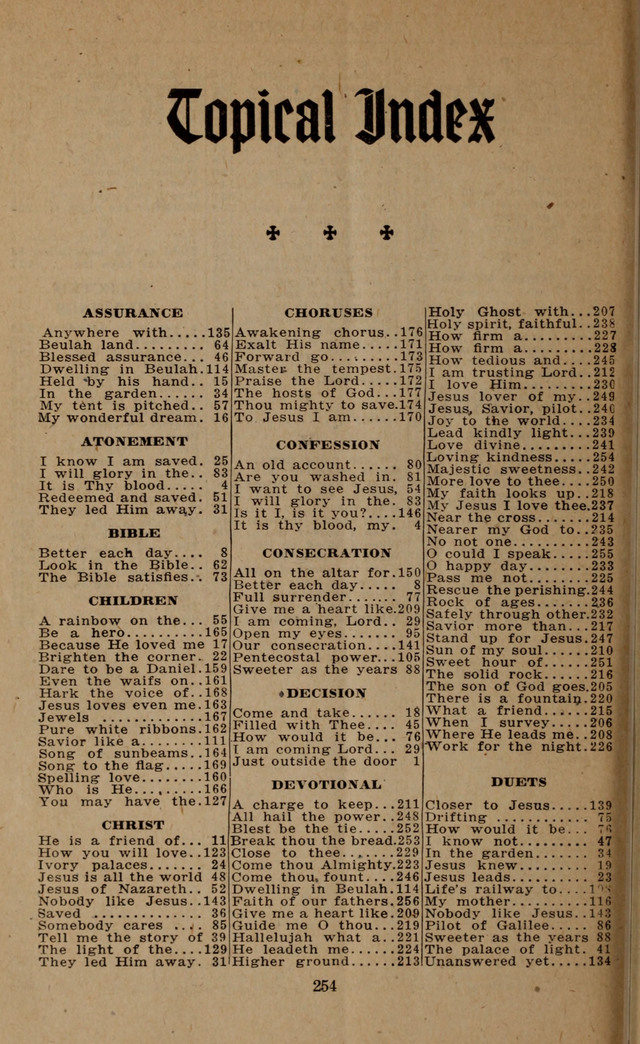 Gospel Hymns and Songs: for the Church, Sunday School and Evangelistic Services page 252