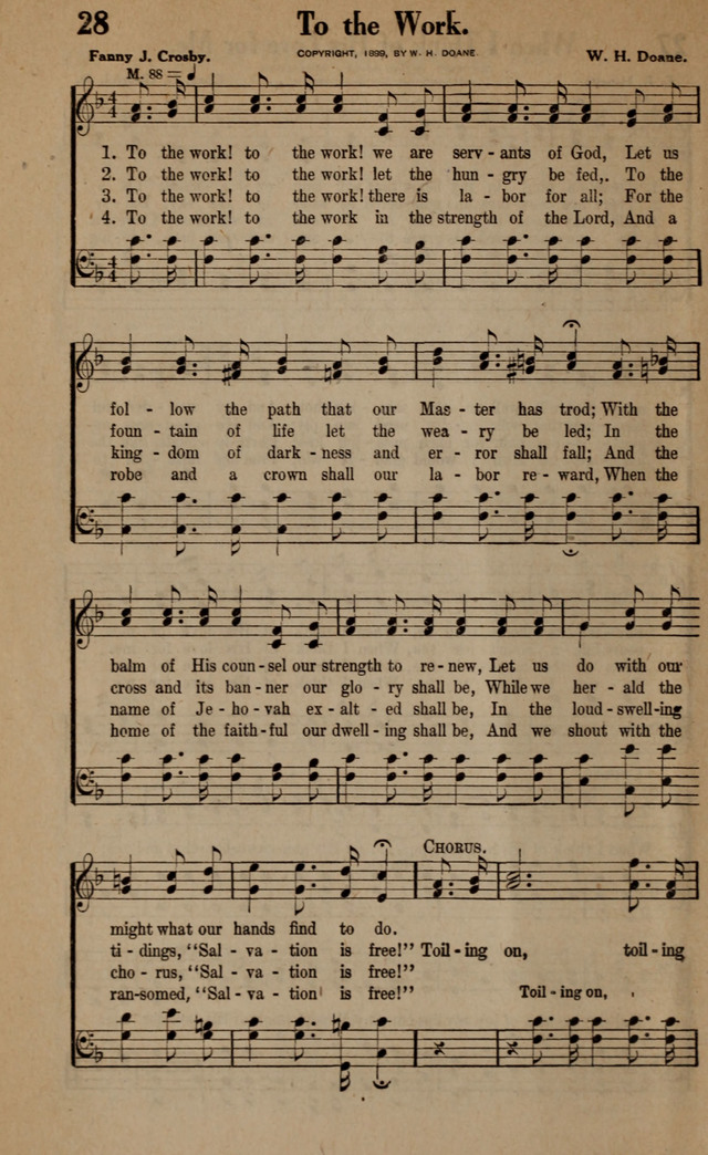 Gospel Hymns and Songs: for the Church, Sunday School and Evangelistic Services page 28