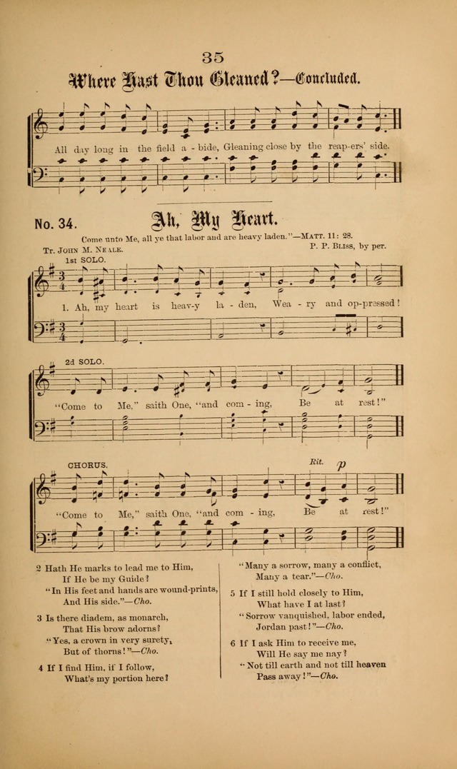 Gospel Hymns and Sacred Songs: as used by them in gospel meetings page 35
