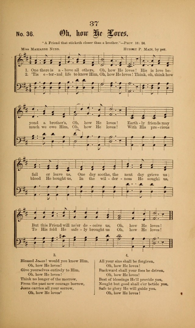 Gospel Hymns and Sacred Songs: as used by them in gospel meetings page 37