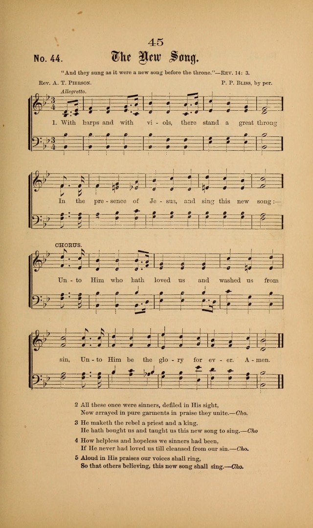 Gospel Hymns and Sacred Songs: as used by them in gospel meetings page 45