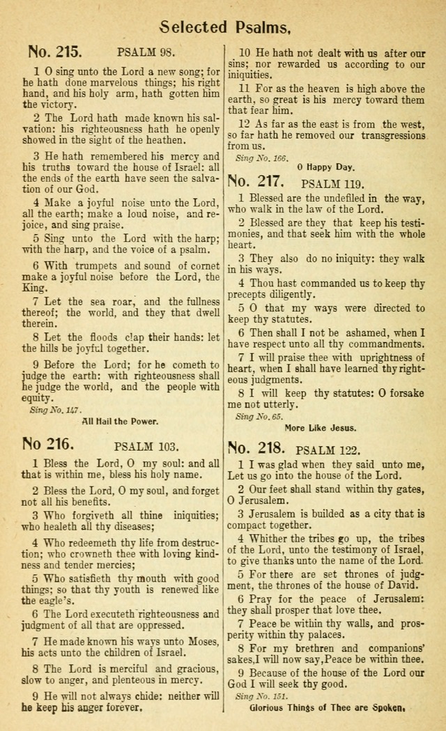 Glorious Hymns: with supplement page 189