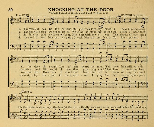 Golden Leaves: a collection of choice hymns and tunes adapted to Sabbath-schools, social meetings, Bible classes, &c. page 30