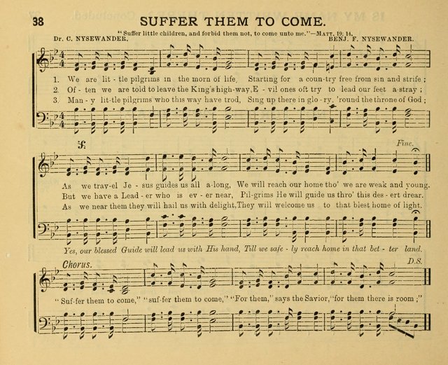 Golden Leaves: a collection of choice hymns and tunes adapted to Sabbath-schools, social meetings, Bible classes, &c. page 38