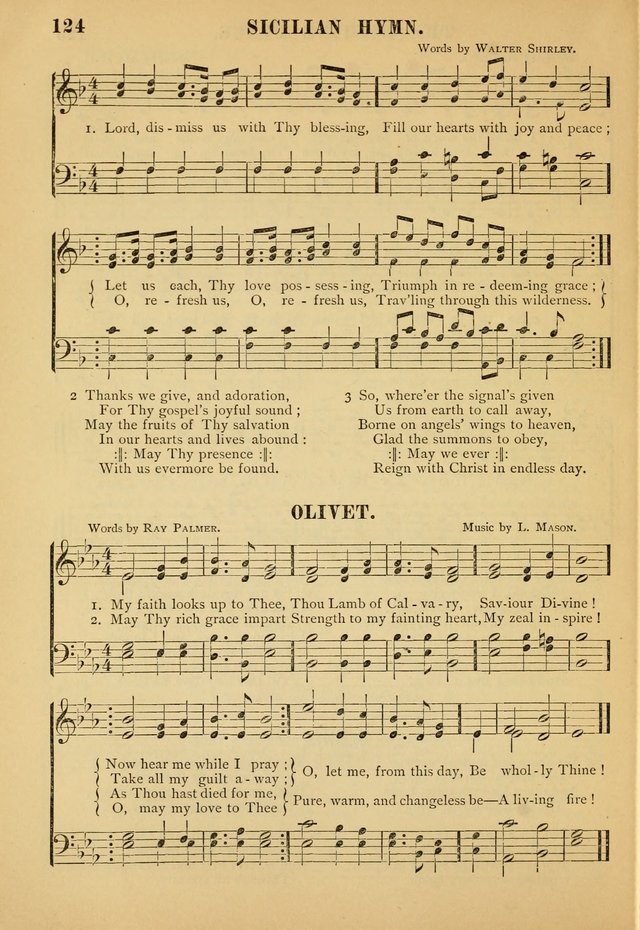 Gospel Praise Book: a collection of choice gems of sacred song suitable for church service, gospel praise meetings, and family devotions page 124