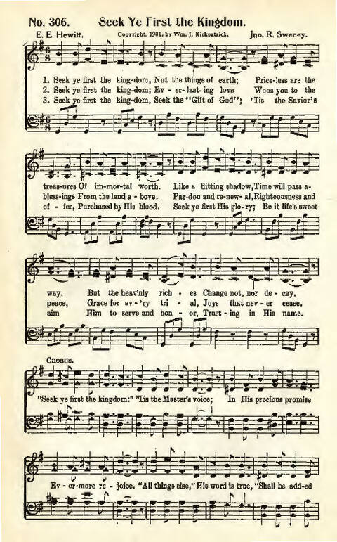 Great Songs of the Church: a comprehensive collection of psalms, hymns, and spiritual songs of the first class, suitable for all services of the church page 202