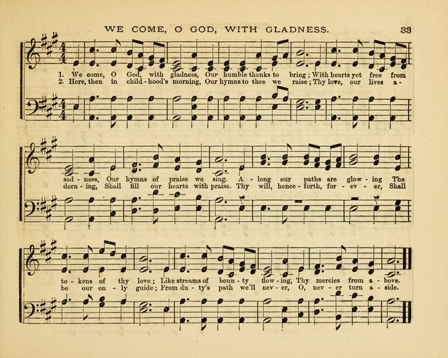 Glad Tidings: a collection of new hymns and music, designed for sabbath schools, anniversary meetings, home circles, &c. page 33