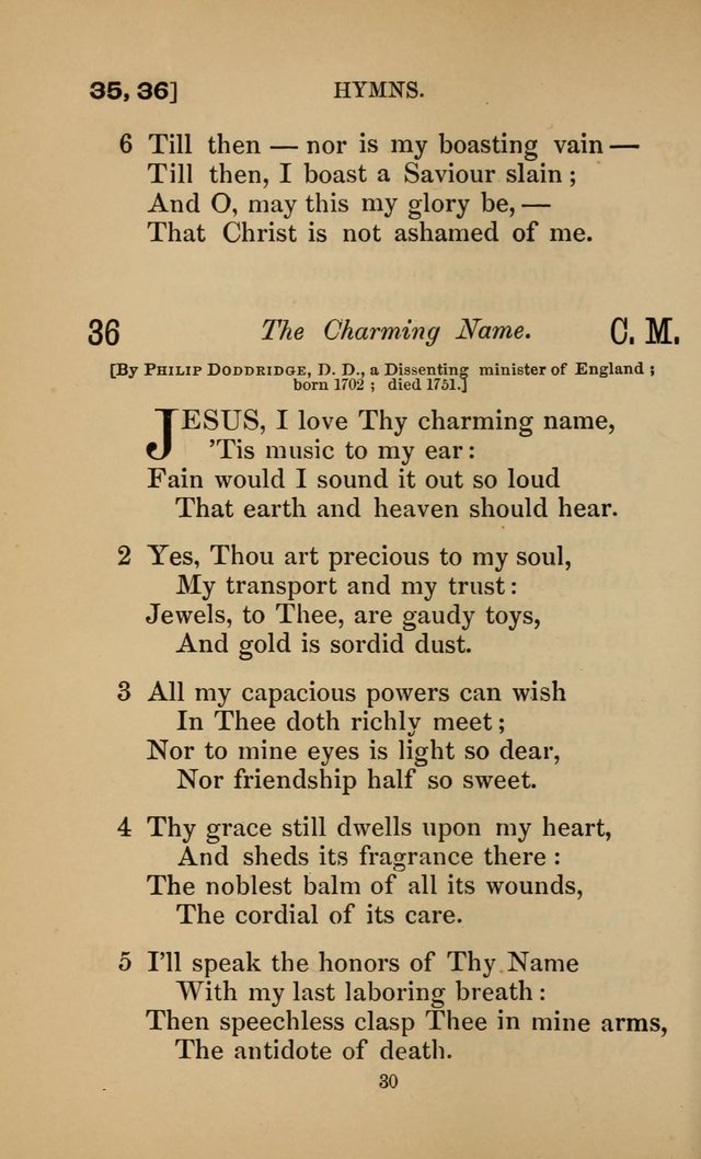 Hymns for All Christians page 30