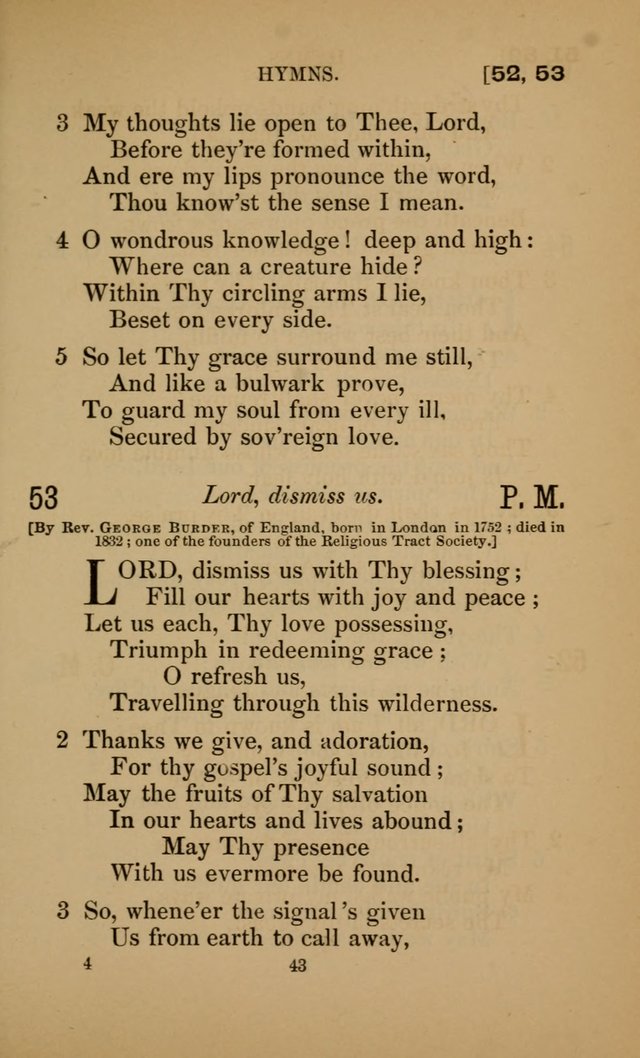 Hymns for All Christians page 43