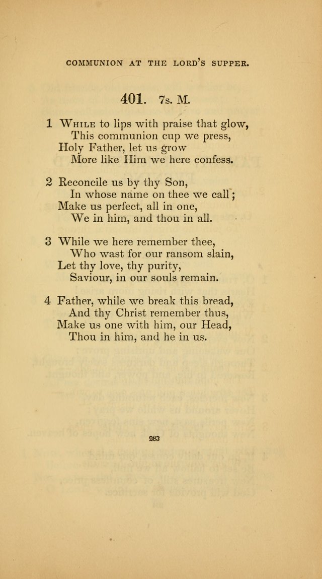 Hymns for the Church of Christ (3rd thousand) page 283