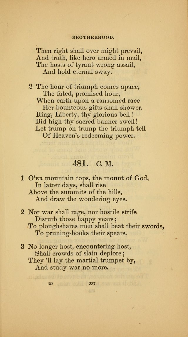 Hymns for the Church of Christ (3rd thousand) page 337