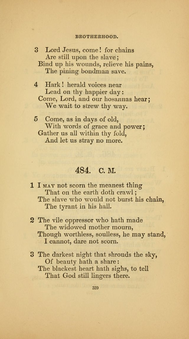 Hymns for the Church of Christ (3rd thousand) page 339