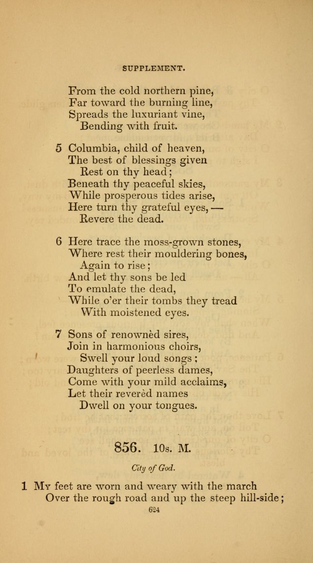 Hymns for the Church of Christ (3rd thousand) page 624