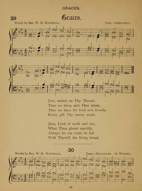 Hymns for Elementary Schools: original and selected page 30