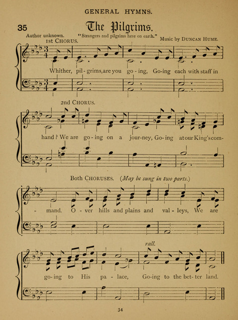 Hymns for Elementary Schools: original and selected page 34