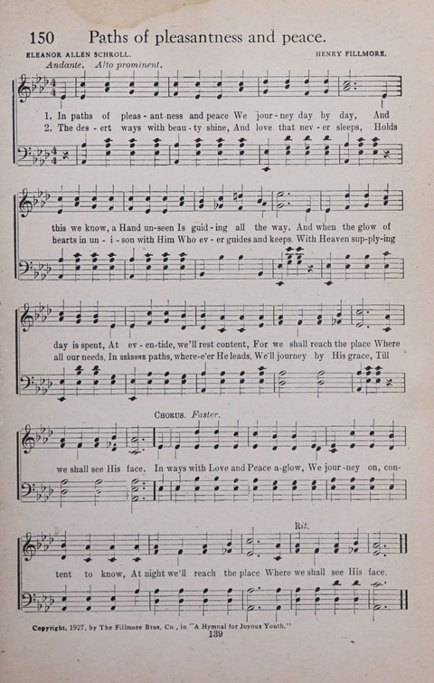 A Hymnal for Joyous Youth: An all-purpose hymnal for church, young peoples
