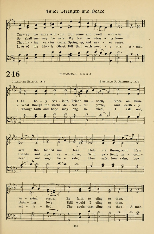Hymns for the Living Age page 195