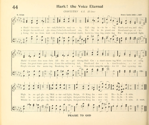 The Hymnal for Schools page 52