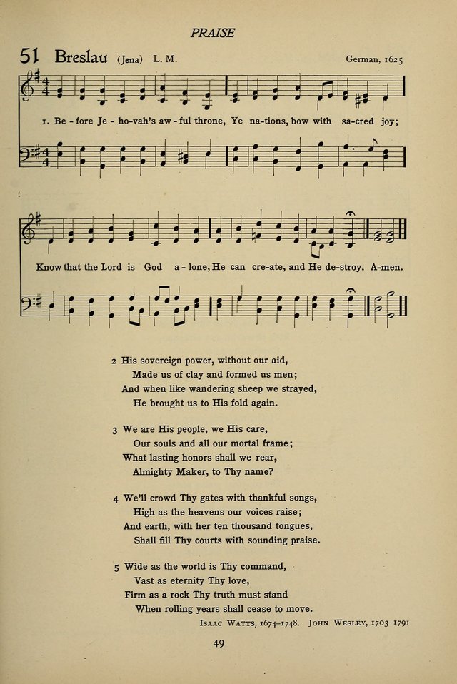 Hymns for Schools and Colleges page 49