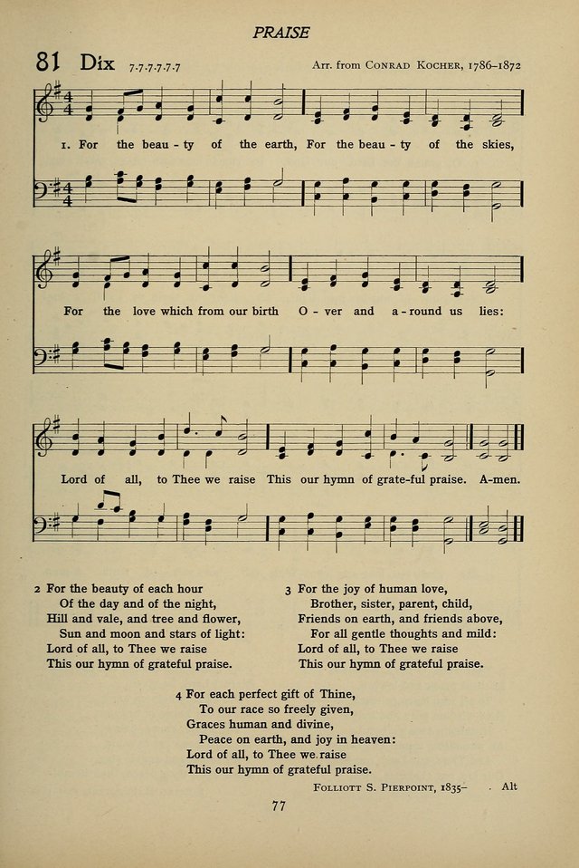 Hymns for Schools and Colleges page 77