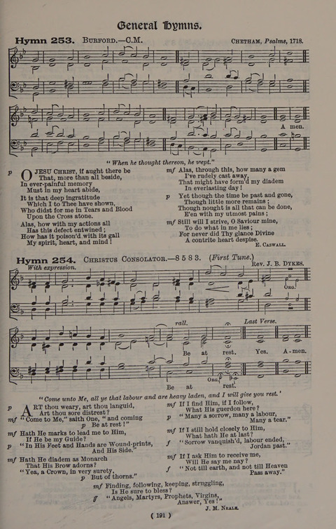 Hymns Ancient and Modern (Standard ed.) page 191