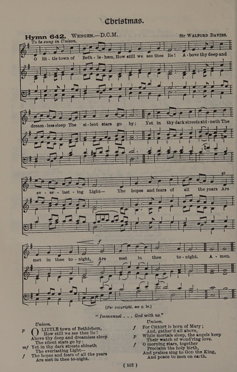 Hymns Ancient and Modern (Standard ed.) page 552