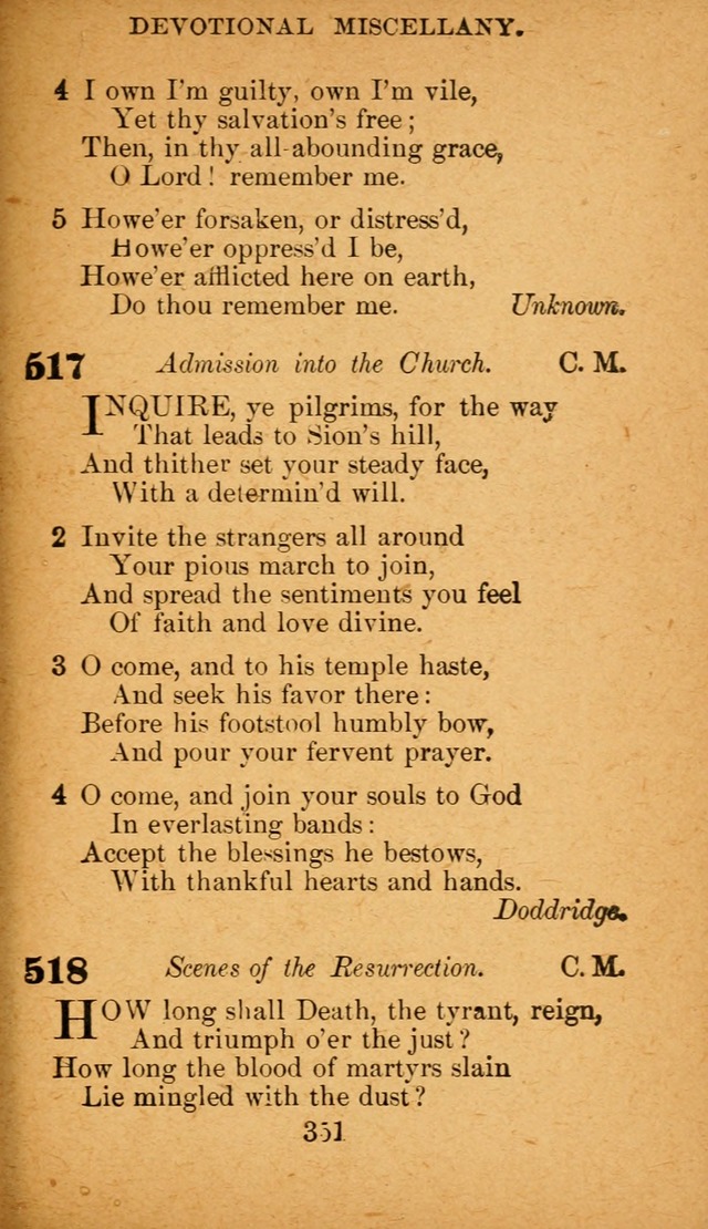 Hymnal: adapted to the doctrines and usages of the African Methodist Episcopal Church. Revised Edition page 359