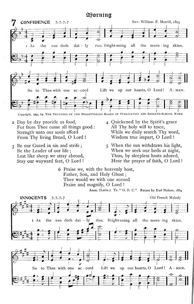 The Hymnal: published by the Authority of the General Assembly of the Presbyterian Church in the U.S.A. page 6