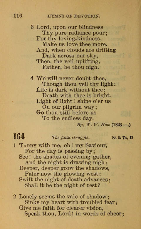 Hymns of the Ages: for Public and Social Worship, Approved and Recommended ... by the General Assembly of the Presbyterian Church in the U.S. (Second ed.) page 116