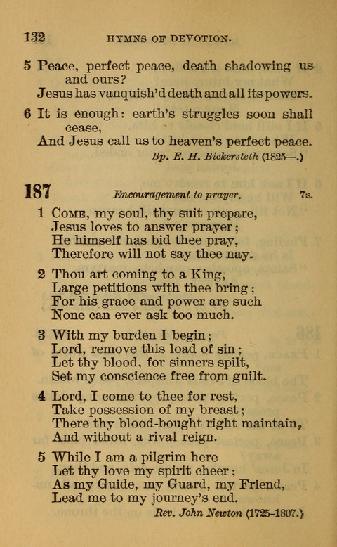 Hymns of the Ages: for Public and Social Worship, Approved and Recommended ... by the General Assembly of the Presbyterian Church in the U.S. (Second ed.) page 132