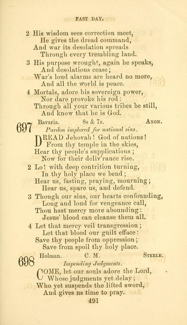 Hymn Book of the Methodist Protestant Church page 498