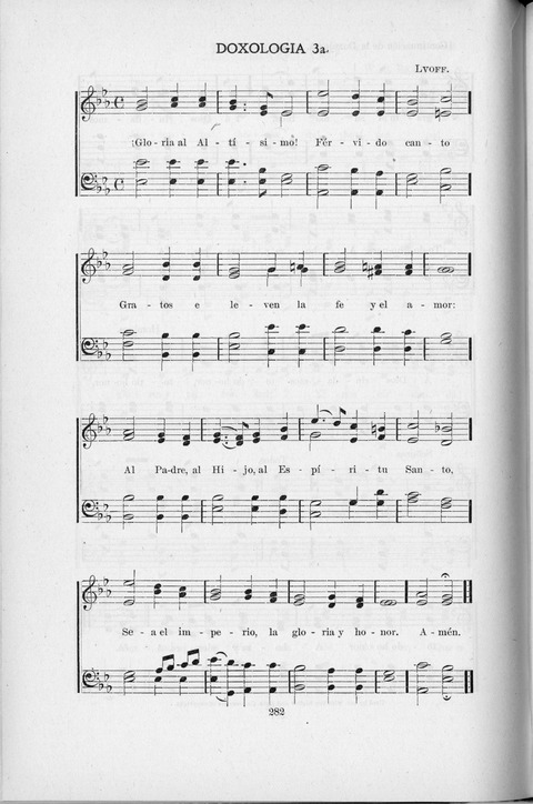 Himnario Cristiano para uso de las Iglesias Evangélicas page 282