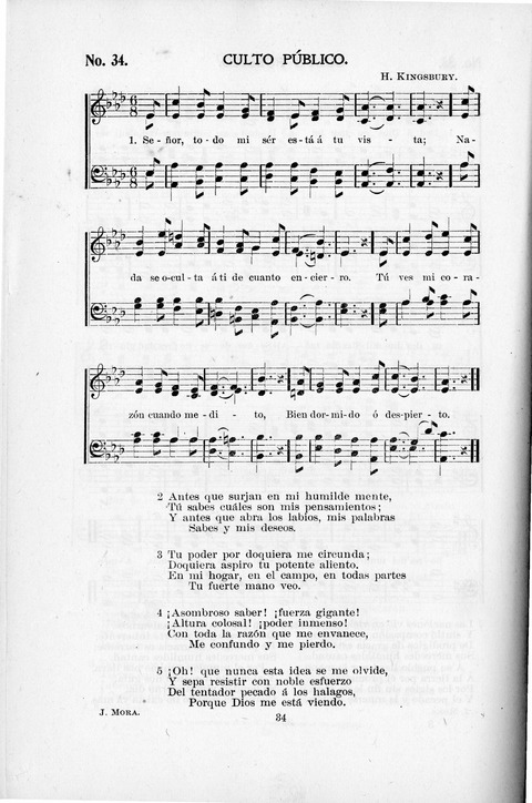 Himnario Cristiano para uso de las Iglesias Evangélicas page 34