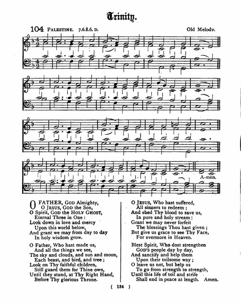 Hymns for the Children of the Church: with accompanying tunes page 134
