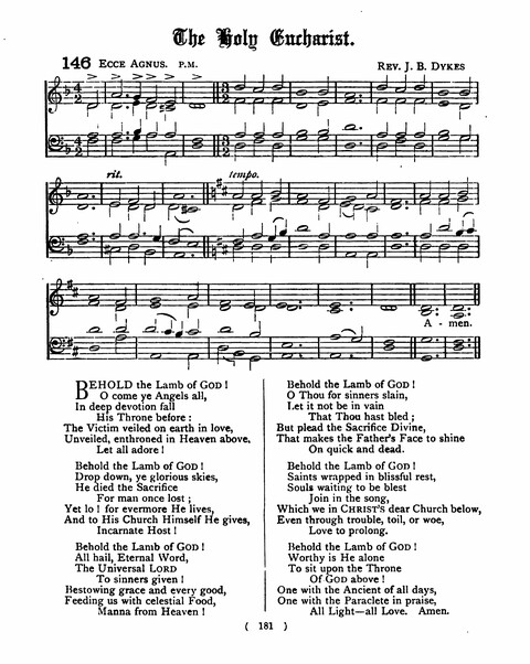 Hymns for the Children of the Church: with accompanying tunes page 181