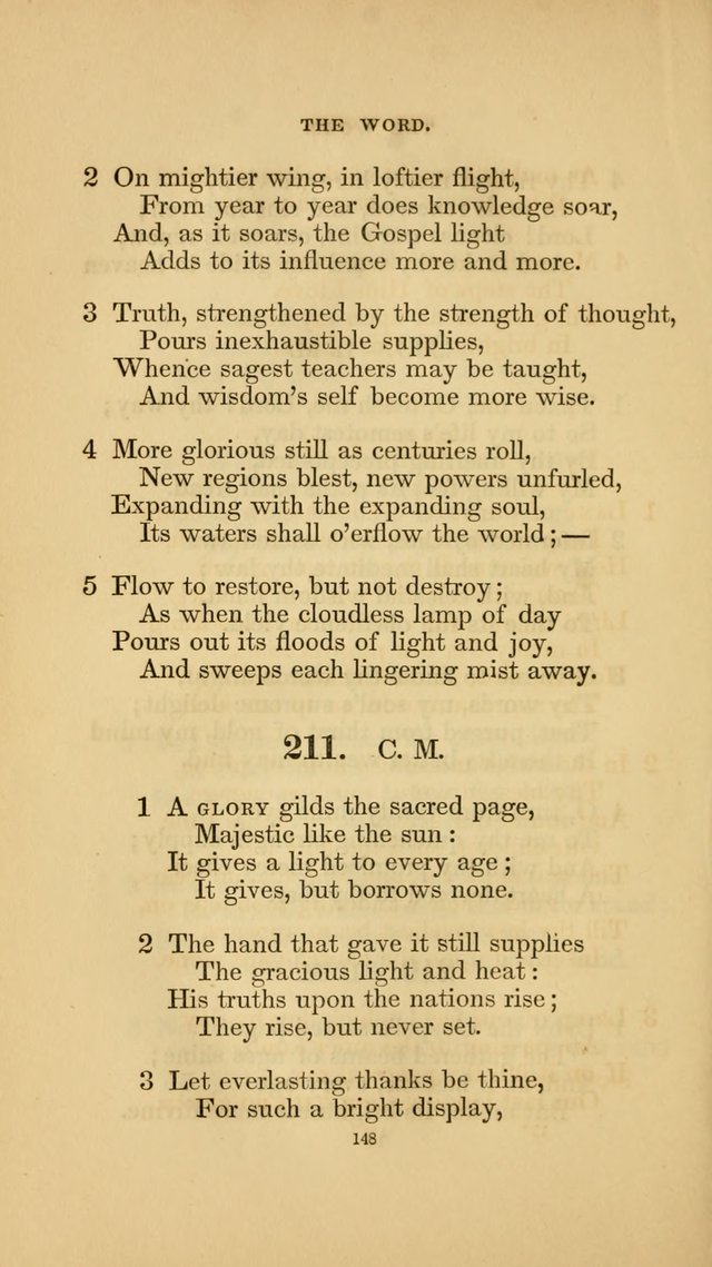 Hymns for the Church of Christ. (6th thousand) page 148