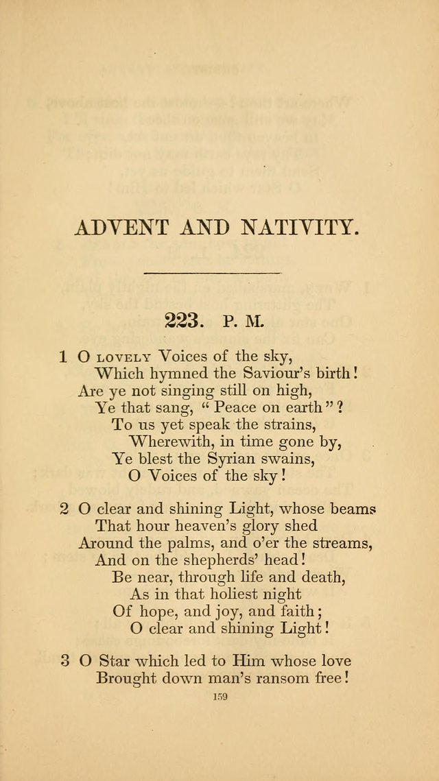 Hymns for the Church of Christ. (6th thousand) page 159