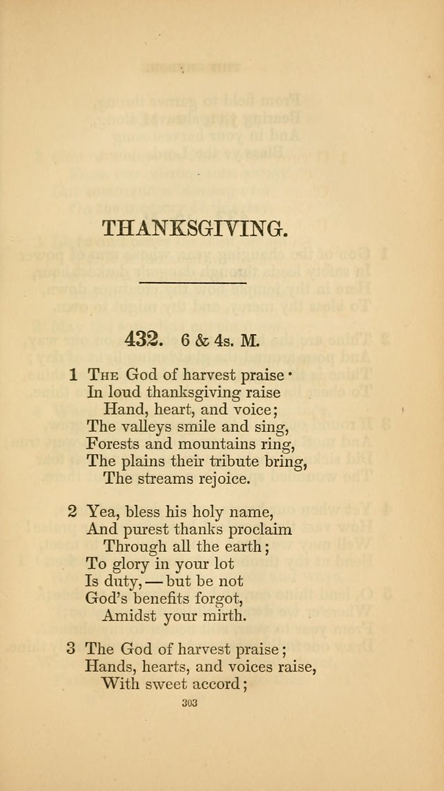 Hymns for the Church of Christ. (6th thousand) page 303