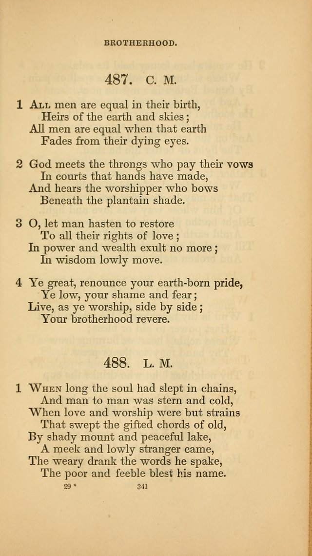 Hymns for the Church of Christ. (6th thousand) page 341