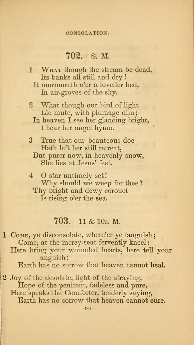 Hymns for the Church of Christ. (6th thousand) page 489