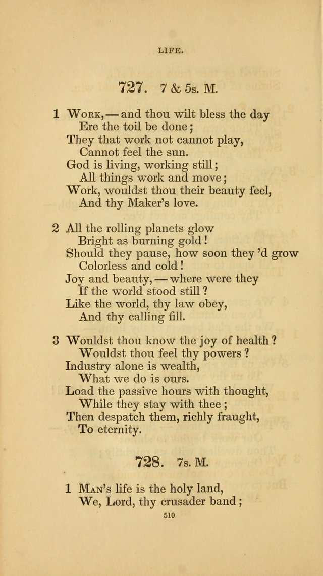 Hymns for the Church of Christ. (6th thousand) page 510