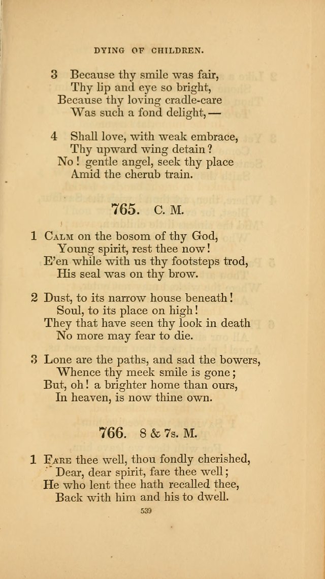 Hymns for the Church of Christ. (6th thousand) page 539