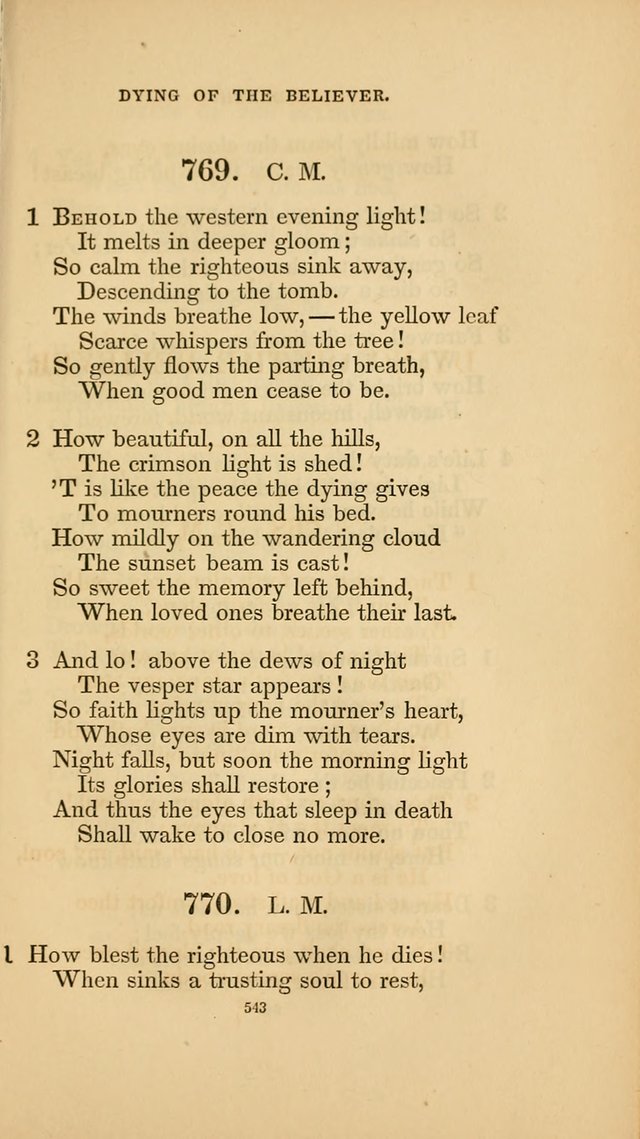 Hymns for the Church of Christ. (6th thousand) page 543