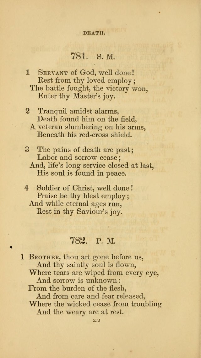 Hymns for the Church of Christ. (6th thousand) page 552