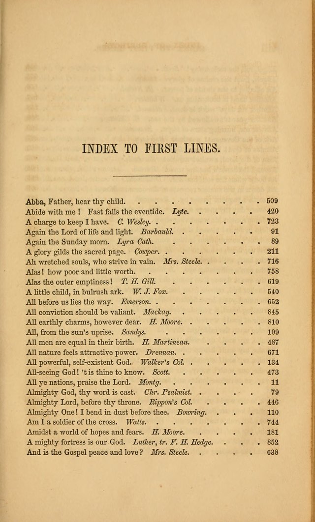 Hymns for the Church of Christ. (6th thousand) page xiii