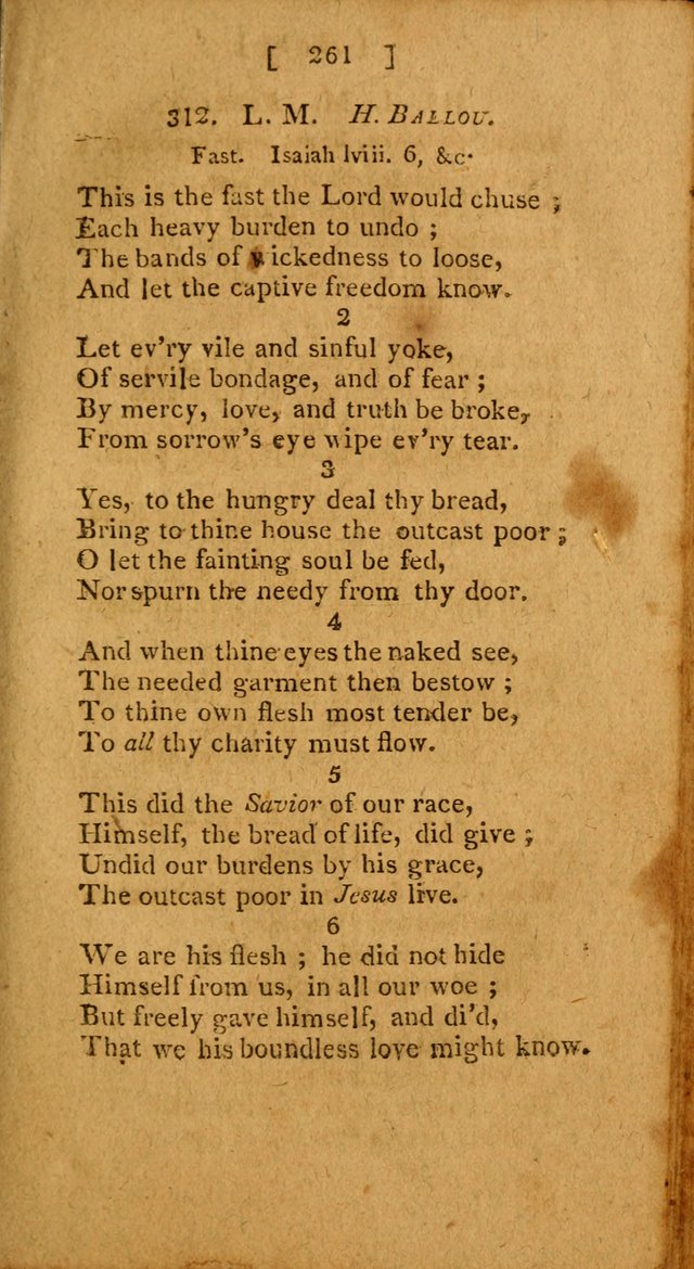 Hymns: composed by different authors, by order of the General Convention of Universalists of the New-England States and Others. Adapted to public and private devotion page 261