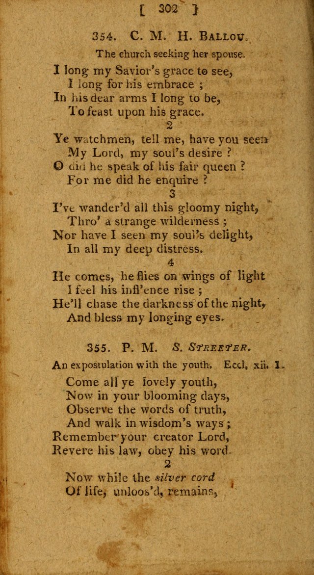 Hymns: composed by different authors, by order of the General Convention of Universalists of the New-England States and Others. Adapted to public and private devotion page 302