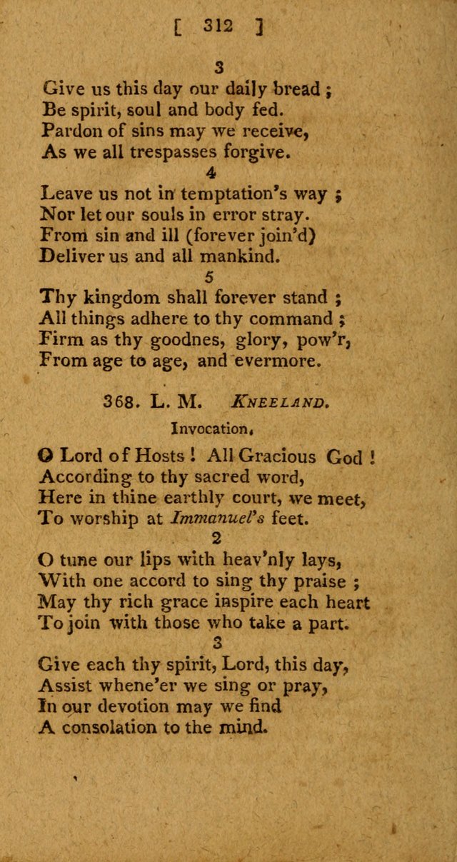 Hymns: composed by different authors, by order of the General Convention of Universalists of the New-England States and Others. Adapted to public and private devotion page 312