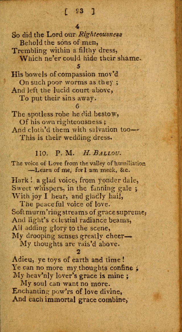 Hymns: composed by different authors, by order of the General Convention of Universalists of the New-England States and Others. Adapted to public and private devotion page 93